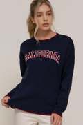 0918 California Lettering Sweater SI-28805