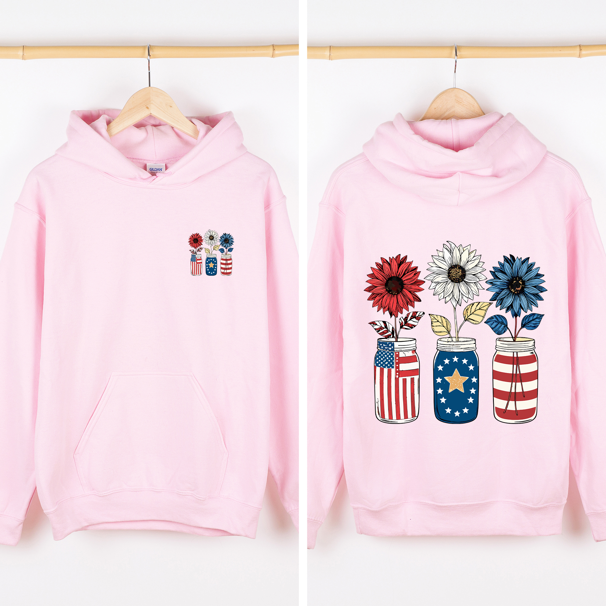 American Jars, USA, Us Flag 4th of July Patriotic Sweatshirt