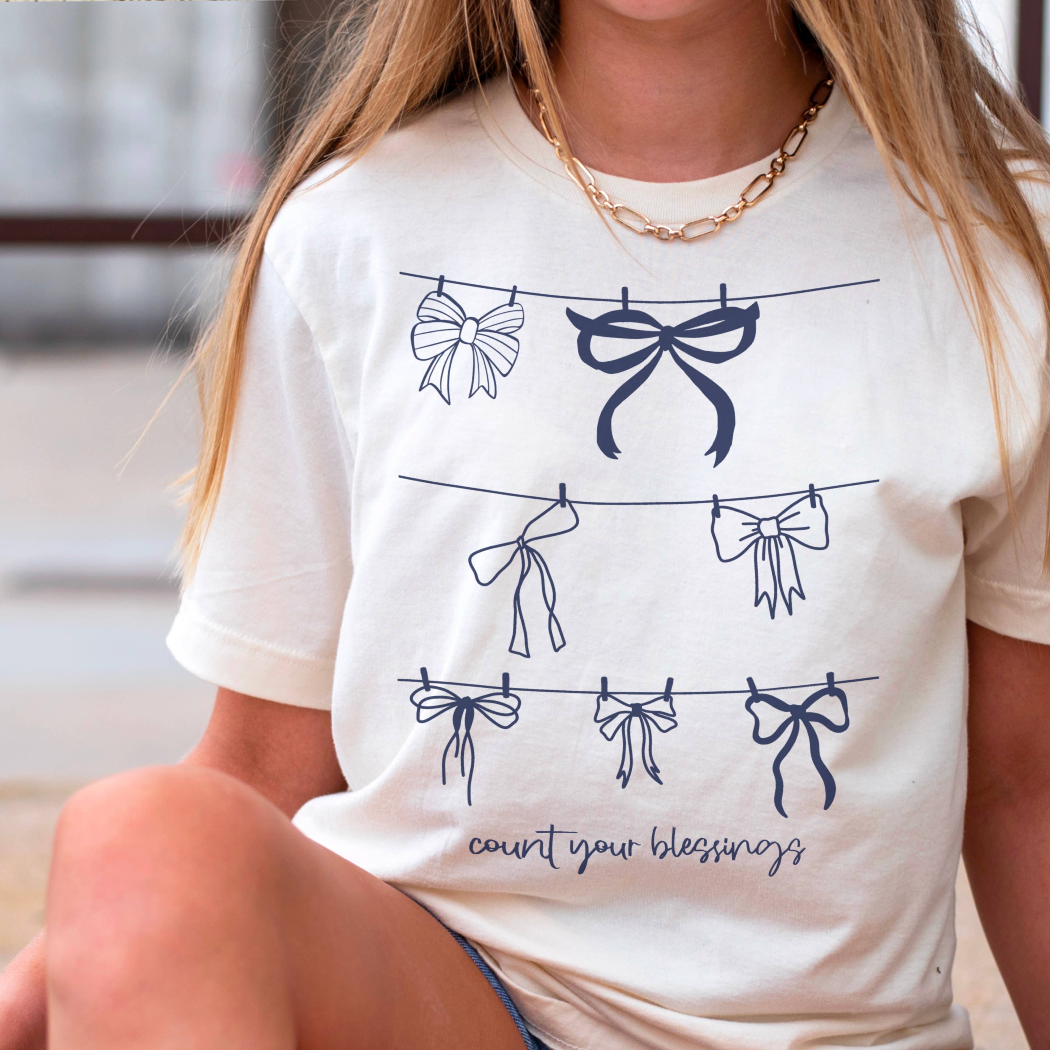 Count Your Blessings Christian Graphic T-Shirt | Gildan