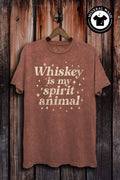 Whiskey Is My Spirit Animal Graphic Top