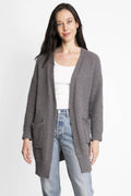 Solid Color Luxury Soft Cardigan W Pockets