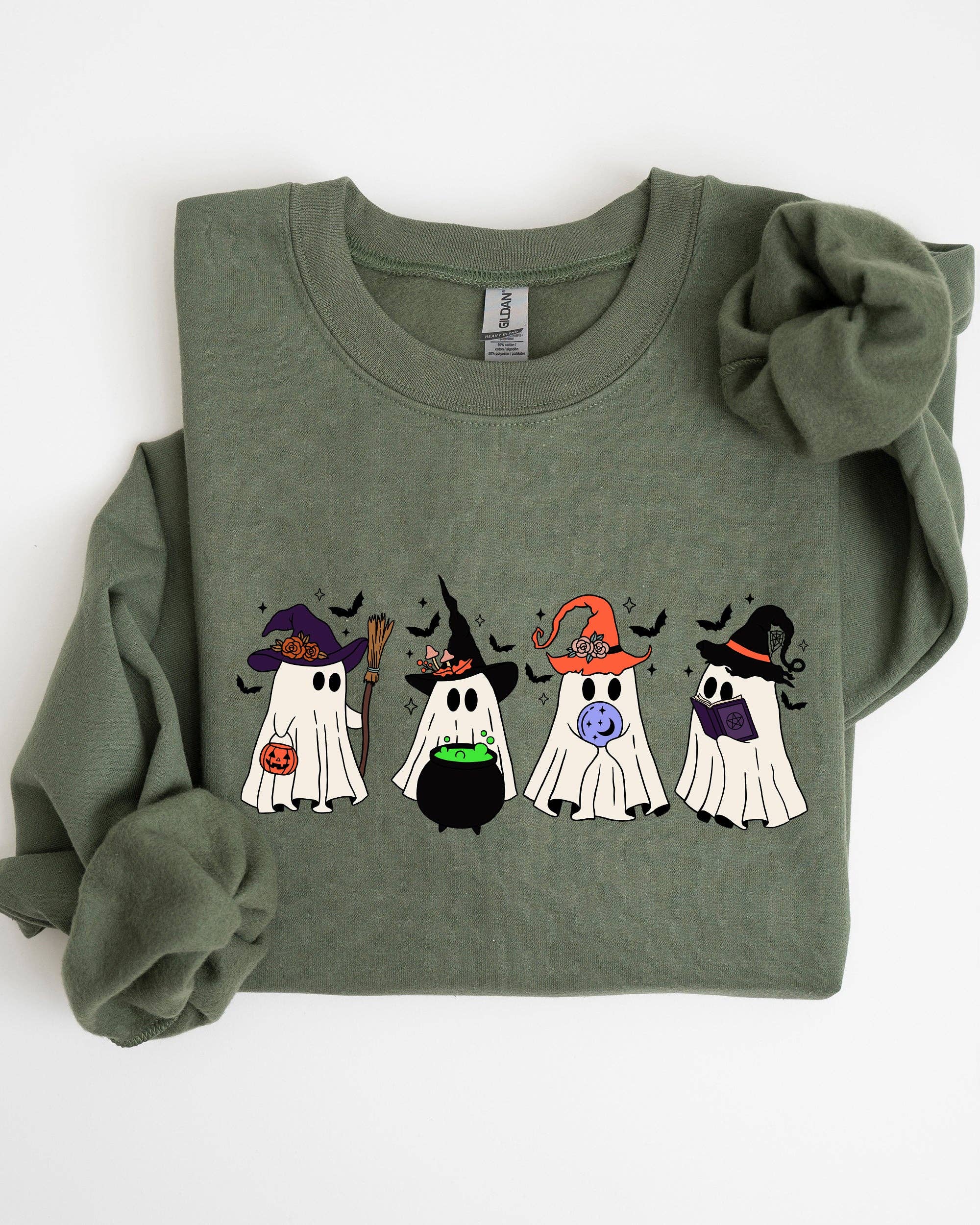 Cute Halloween Ghosts Skeleton Halloween Autumn Sweatshirt