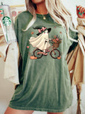 Ghost, Bicycle, Skeleton, Vintage, Western, Halloween Tshirt