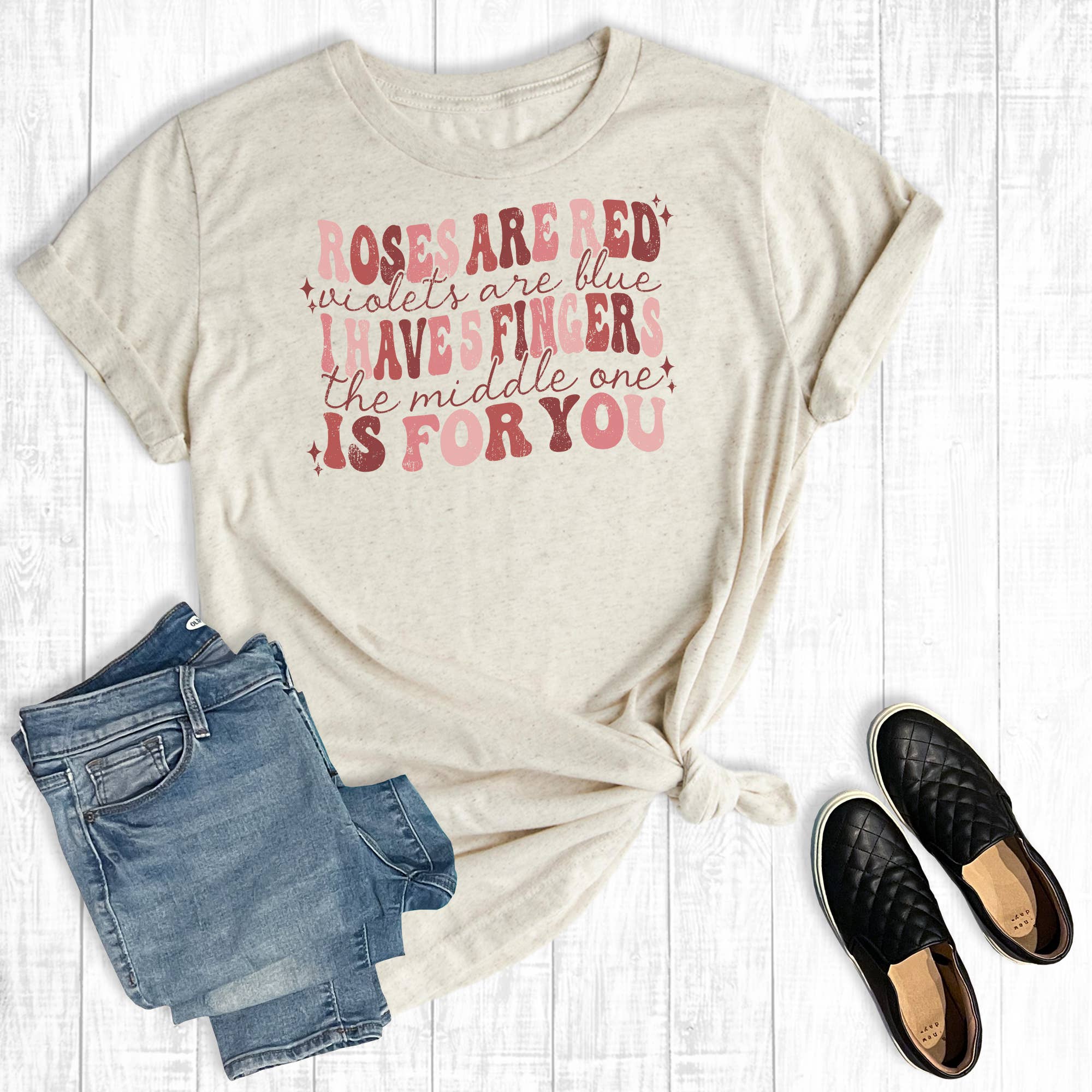 Roses Are Red Violets Are Blue Graphic Tee