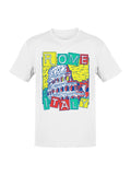 Rome Italy Vibrant Colosseum Art Men's T-Shirt