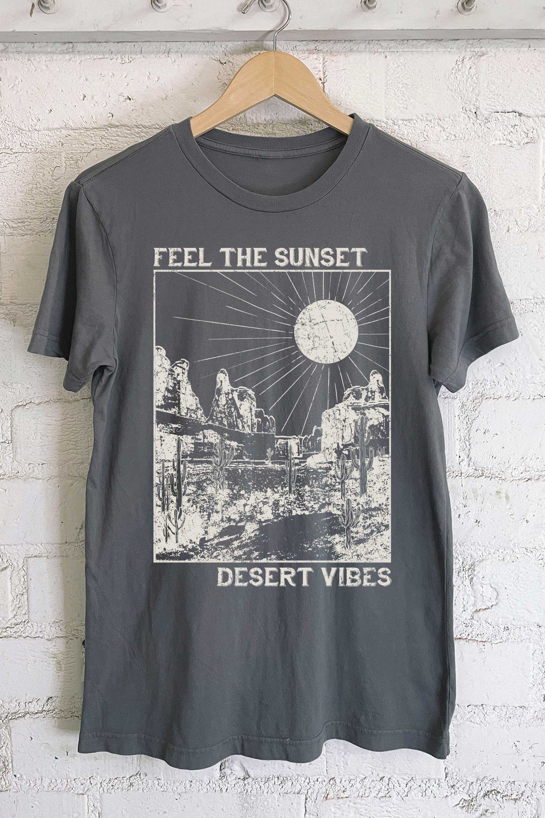 Feel the Sunset Desert Vibes Graphic Tshirts