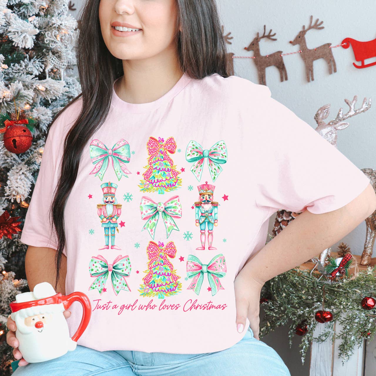 Just A Girl Who Loves Christmas Tee