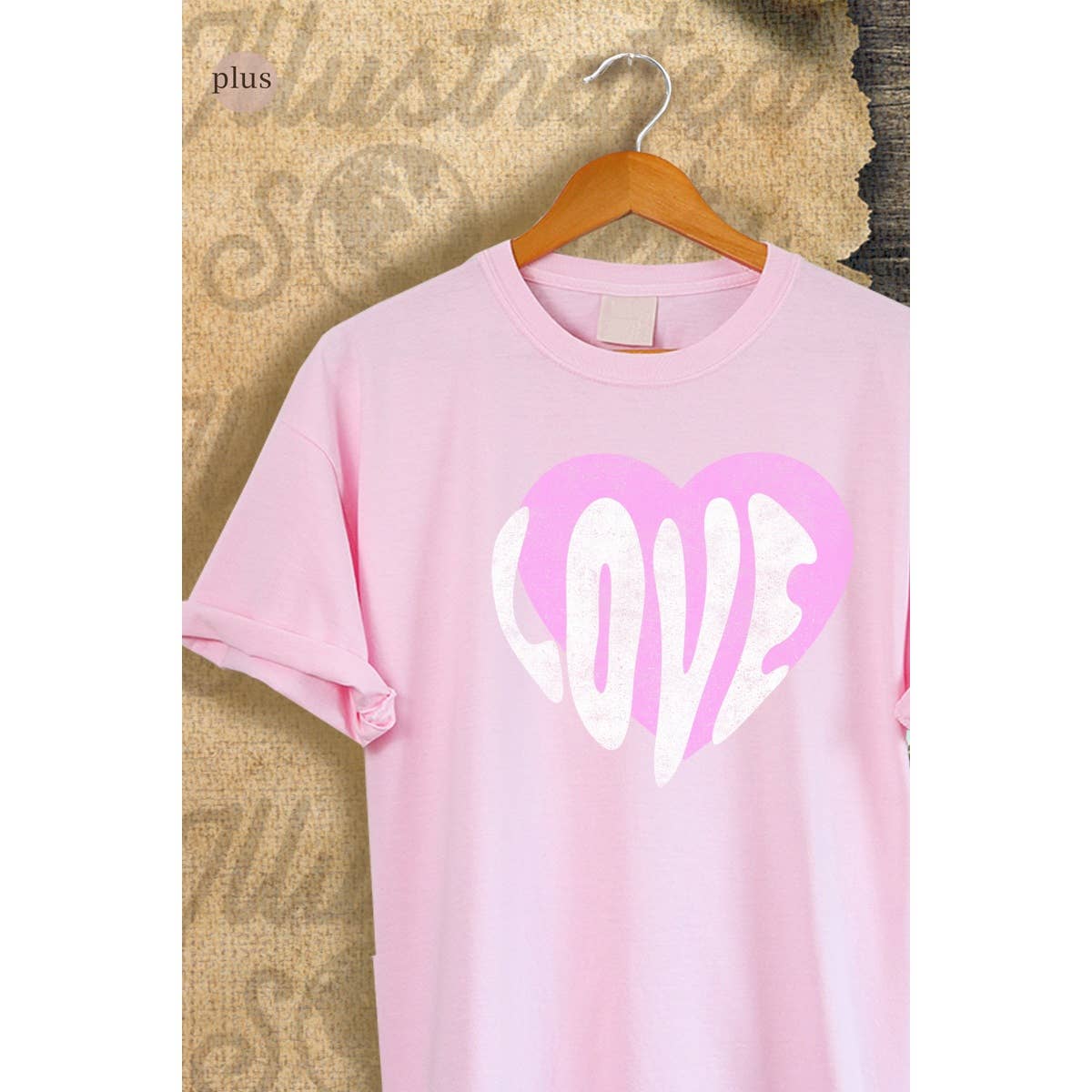 Love Vintage Graphic Plus Tee