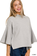 .....0702 Viscose Bell Sleeve Sweater SI-25306