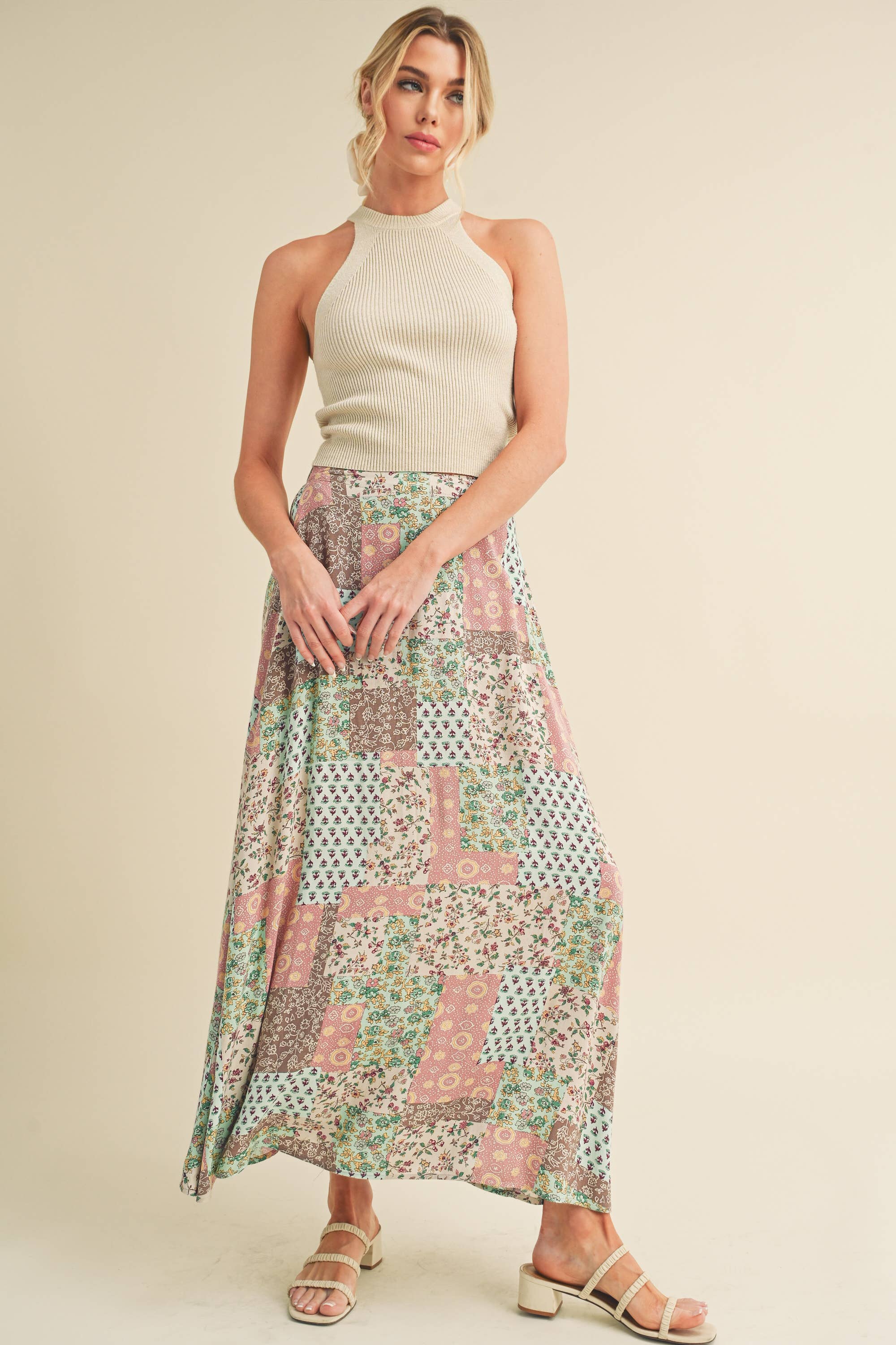 773DN Bradyn Print Skirt