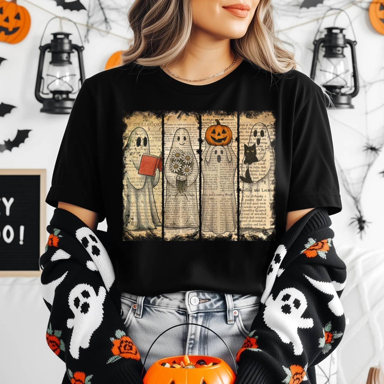 Ghost Spellbook Tee