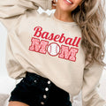 Baseball Mom Sweatshirt  Game Day Vibes & Leopard Print