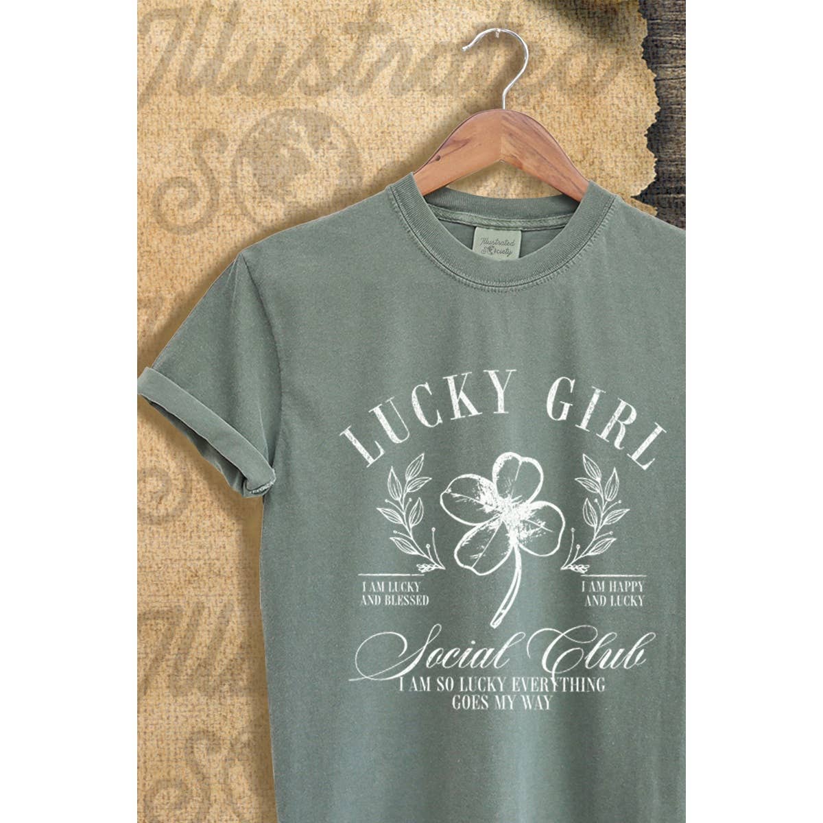 Lucky Girl St Patrics Day Graphic Tee