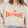 Vintage Baltimore Oriole Crewneck Retro Women's Sweatshirt