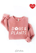 Dogs and Plants  Plus Graphic Sweatshirt