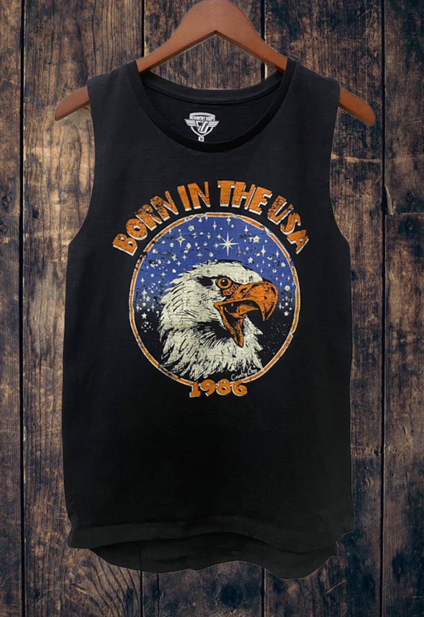 Born in the USA Vintage Slub Muscle Top