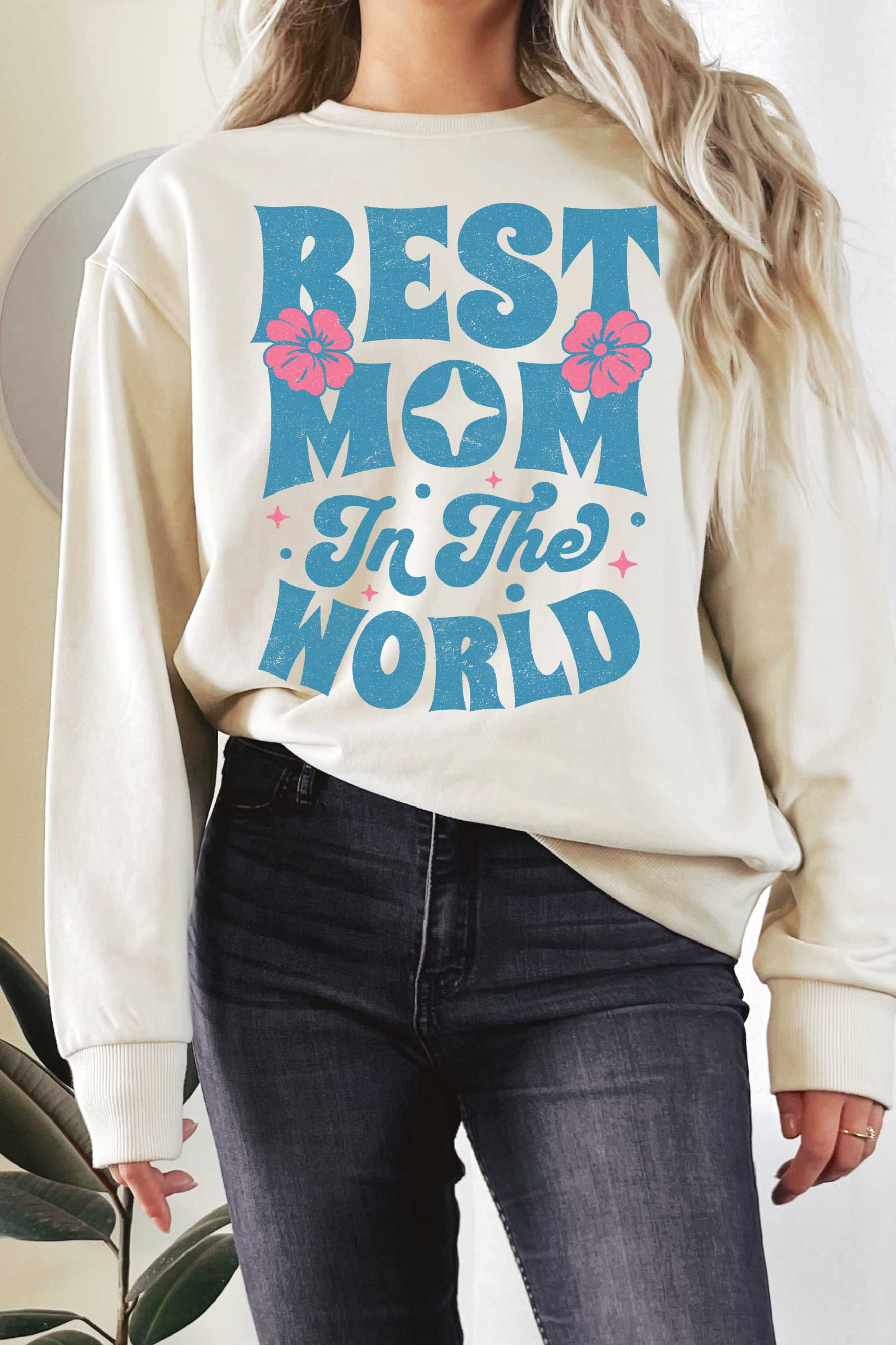 Best Mom in the World Graphix Terry Sweatshirts