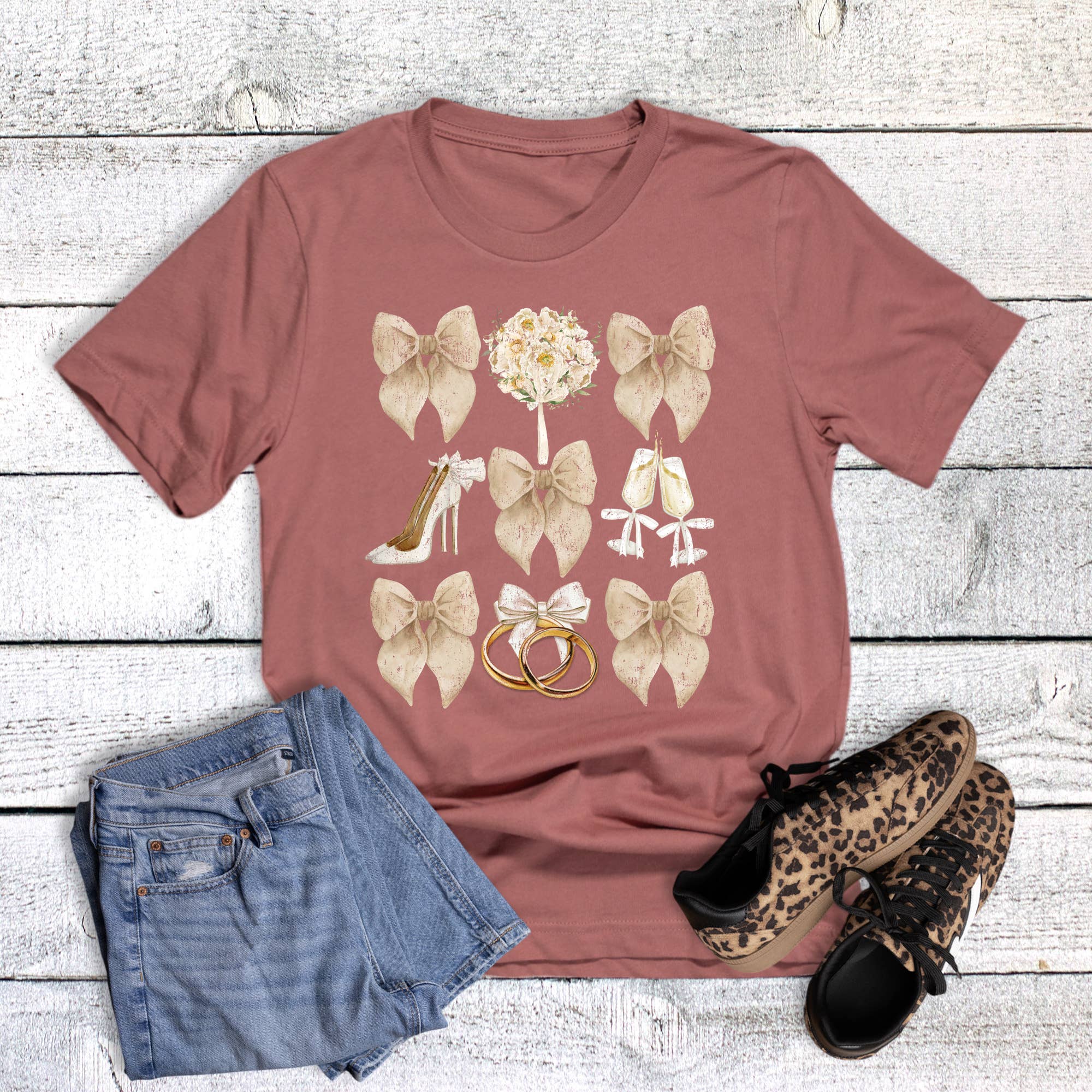 Coquette Bride Collage Graphic Tee