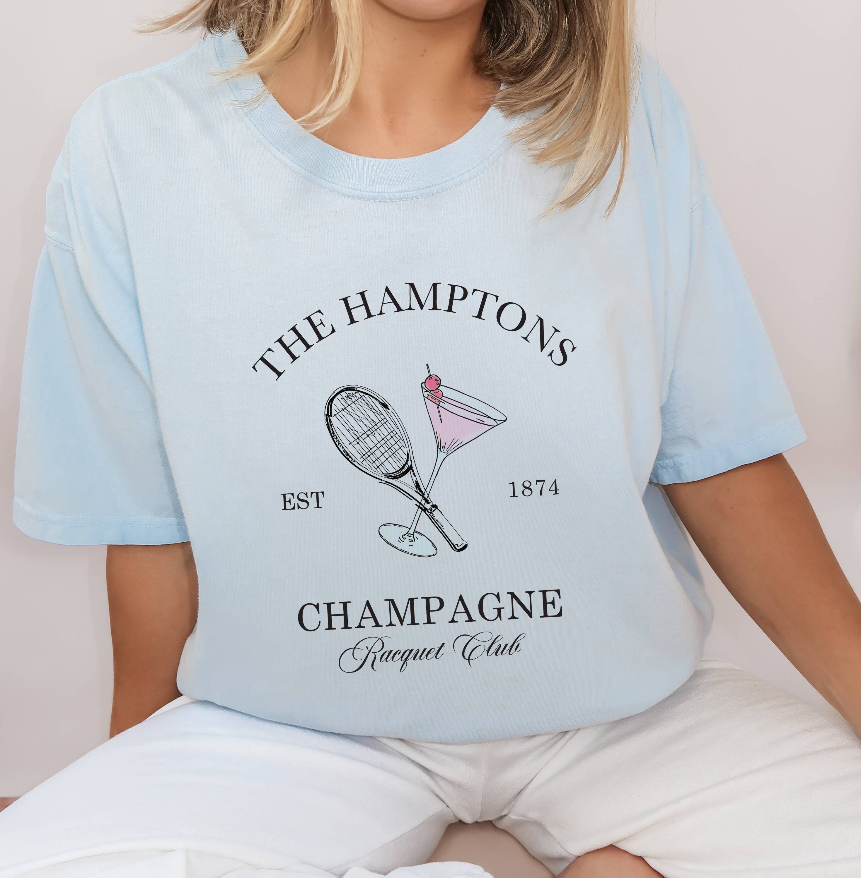 Hamptons Tennis Club, Champagne, Women's Apparel, Graphic