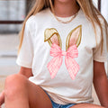 Coquette Easter Bunny Ears | Easter Graphic Tee | Gildan
