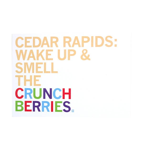 Smell the Crunchberries Postcard