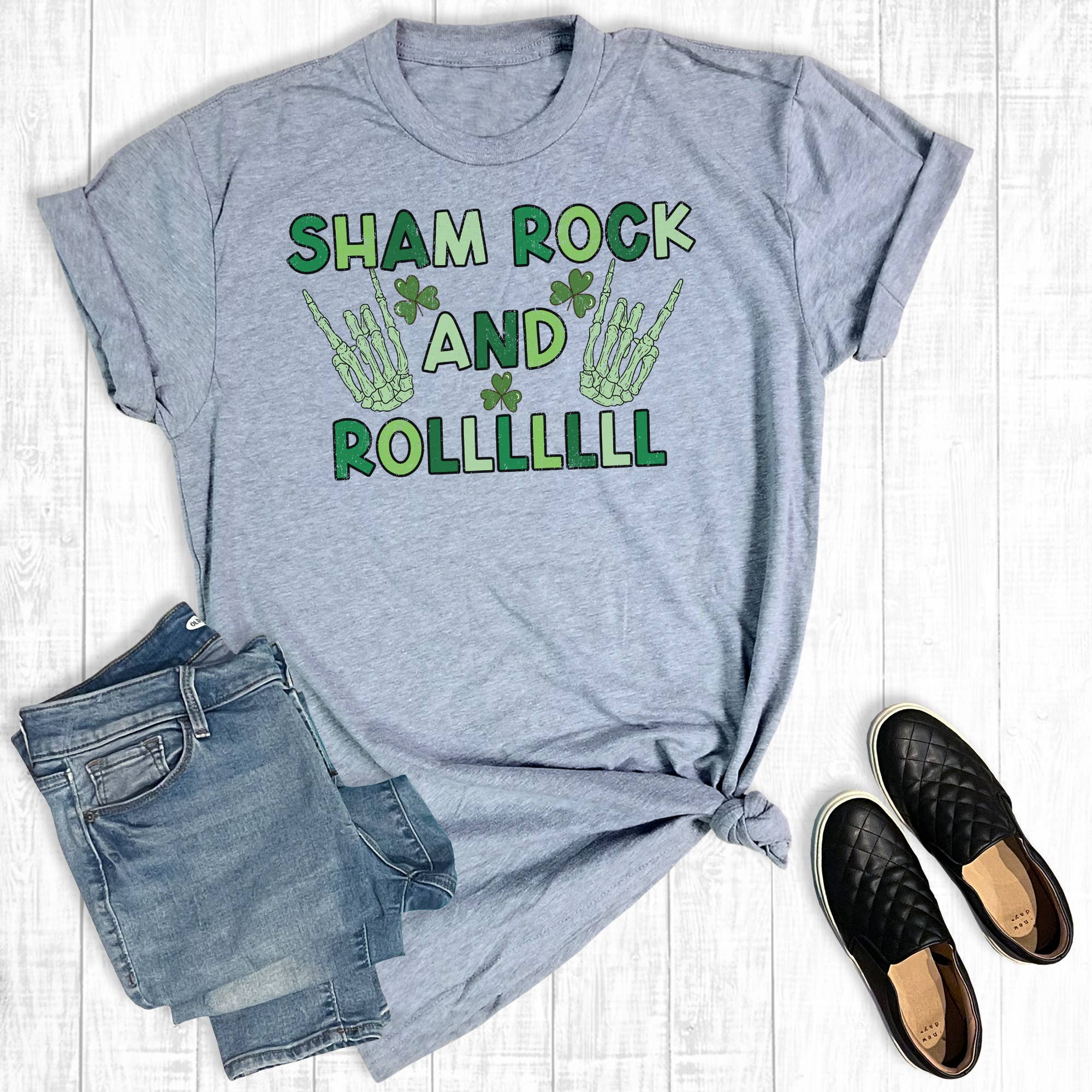 Sham Rock and Roll St Patrick's Day Graphic Tee
