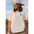 Horse Heart Embroidery Graphic Oversized Tee