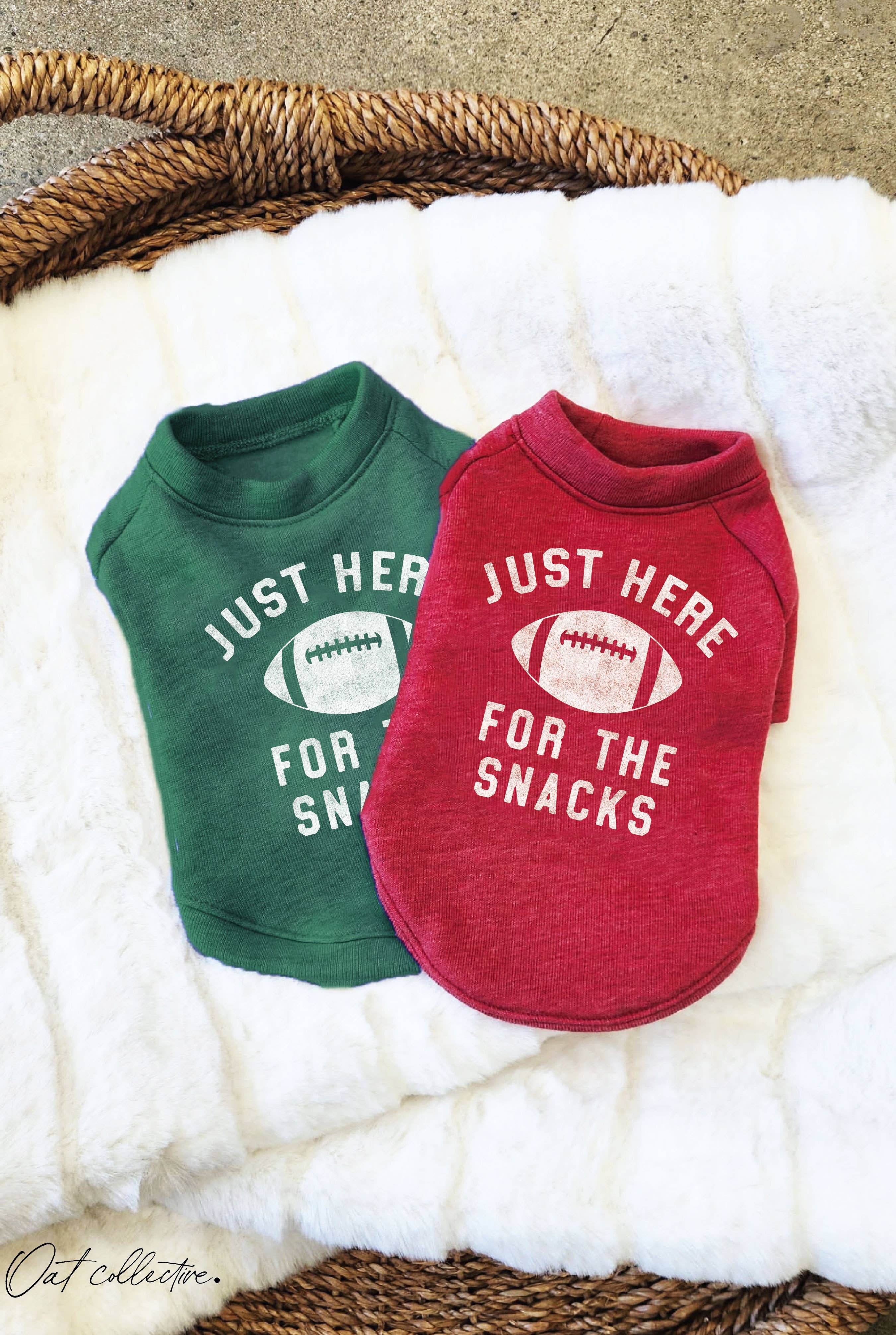 Just Here For the Snacks Pet Graphic Sweatshirt