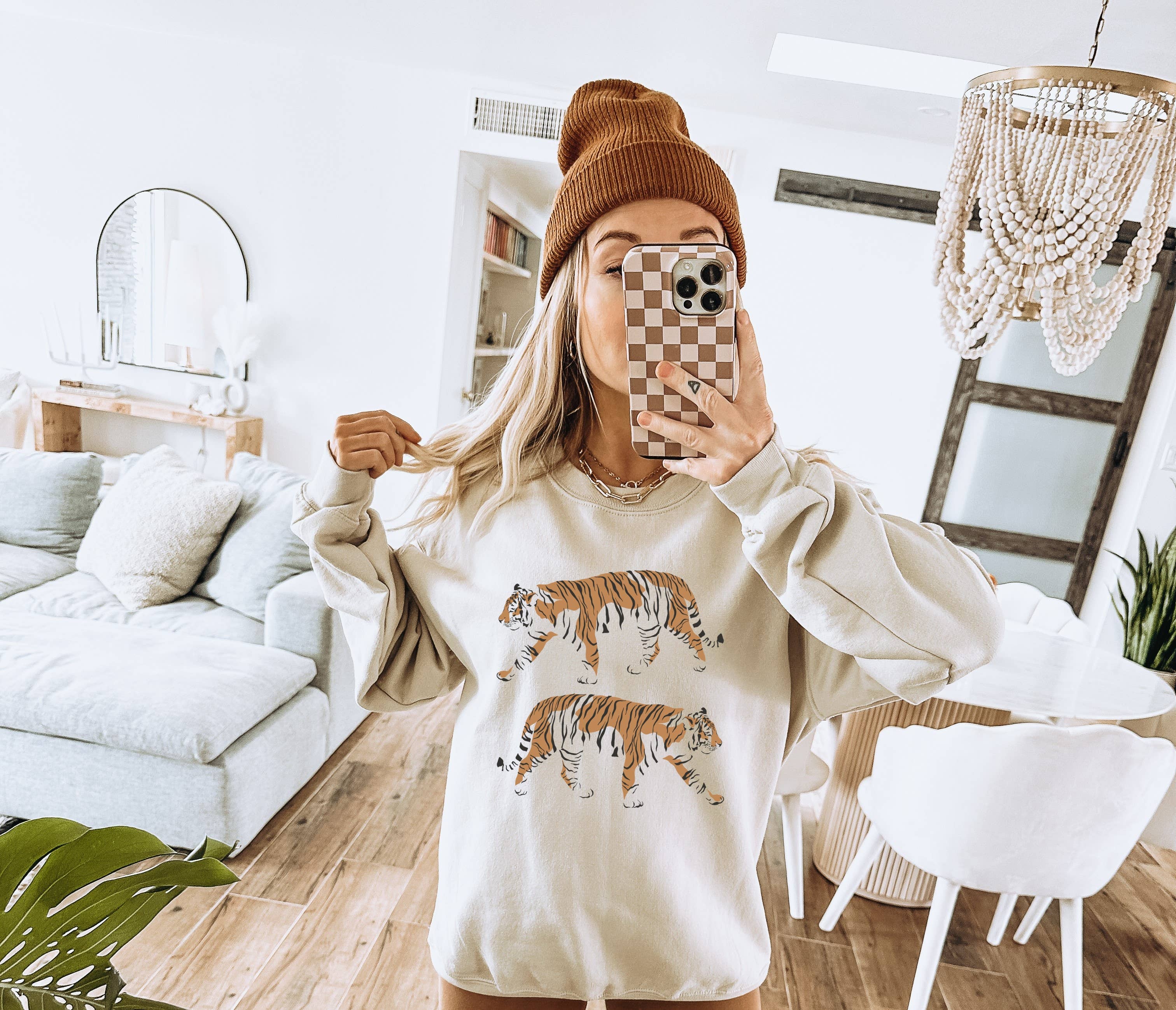 Double Tiger Crew Neck Sweatshirt