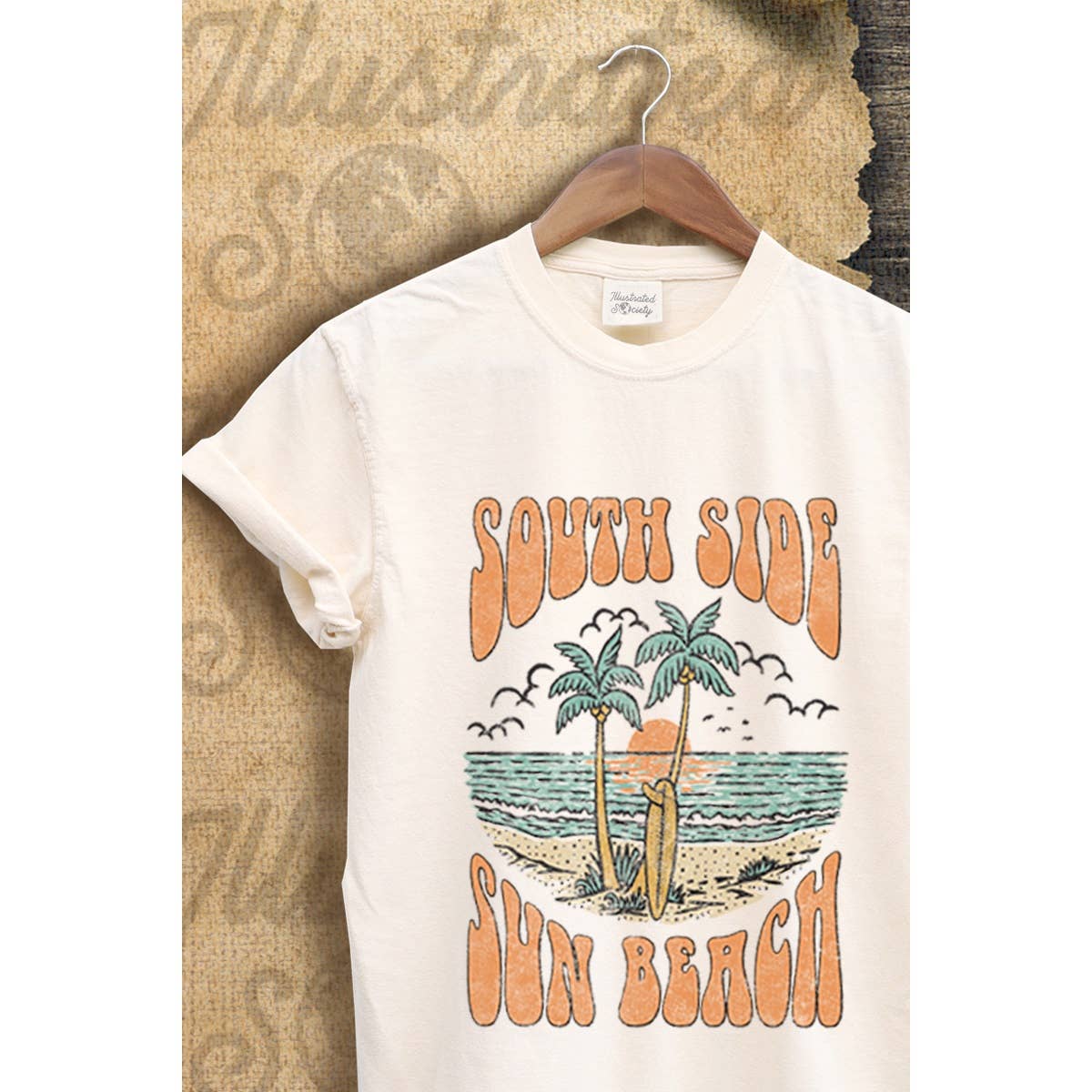 Southside Sun Beach  Vintage Graphic  Tee