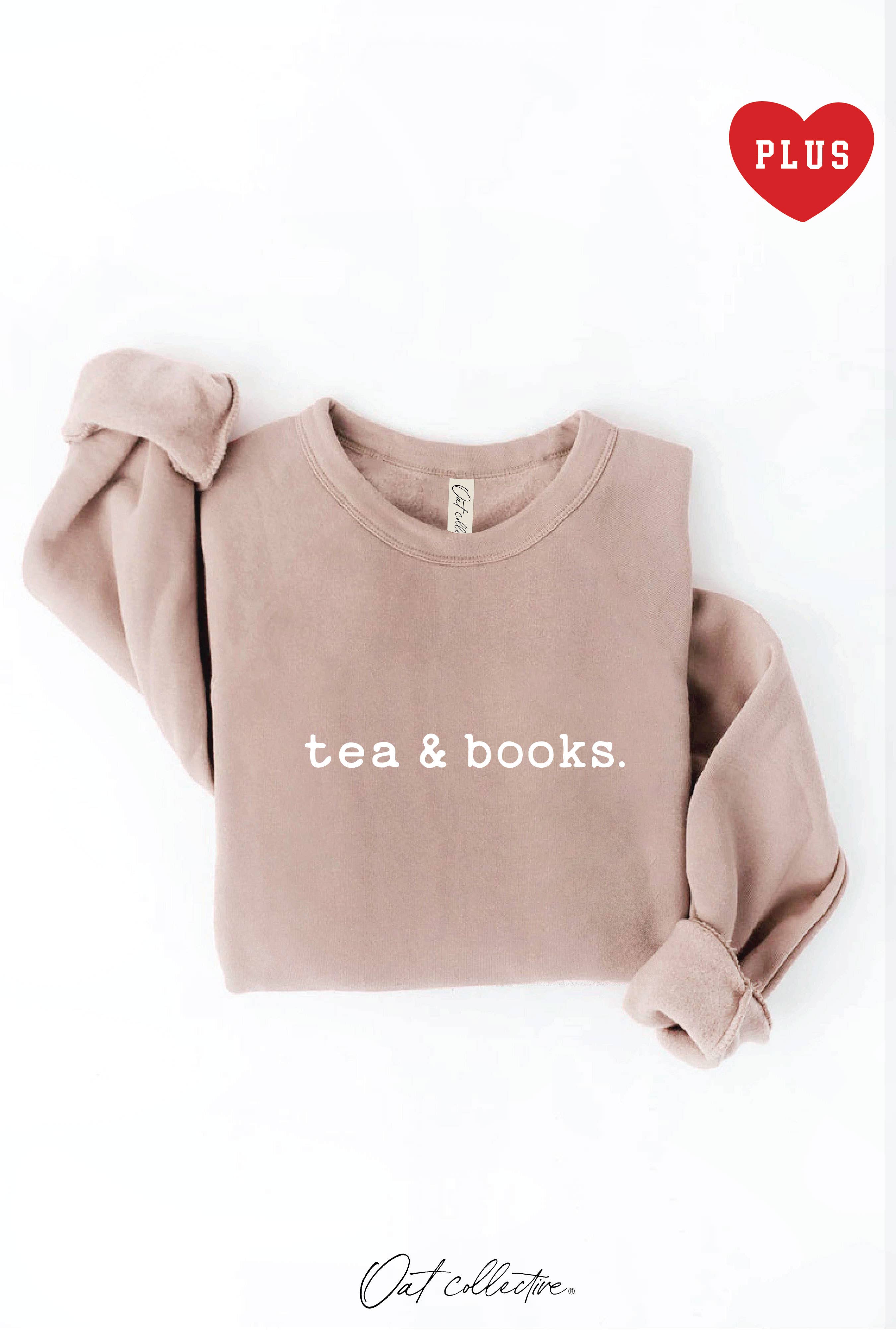 Tea and Books Plus Graphic Sweatshirt