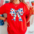 Coquette July 4th Bow Graphic Shirt | Comfort Colors