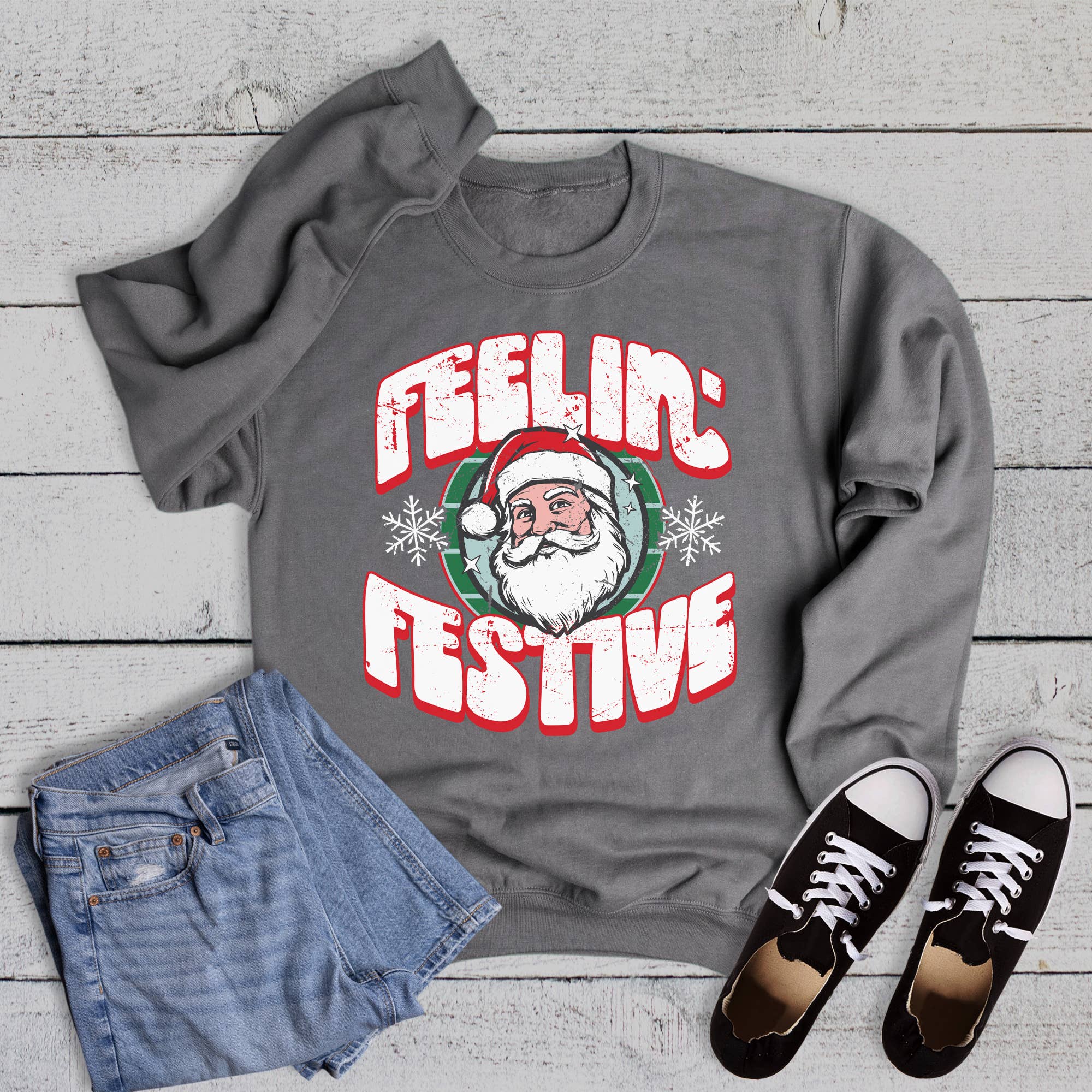 Christmas Santa Feelin' Festive Sweatshirt