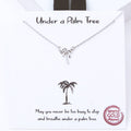 Gold Dipped Palm Tree Figure Necklaces