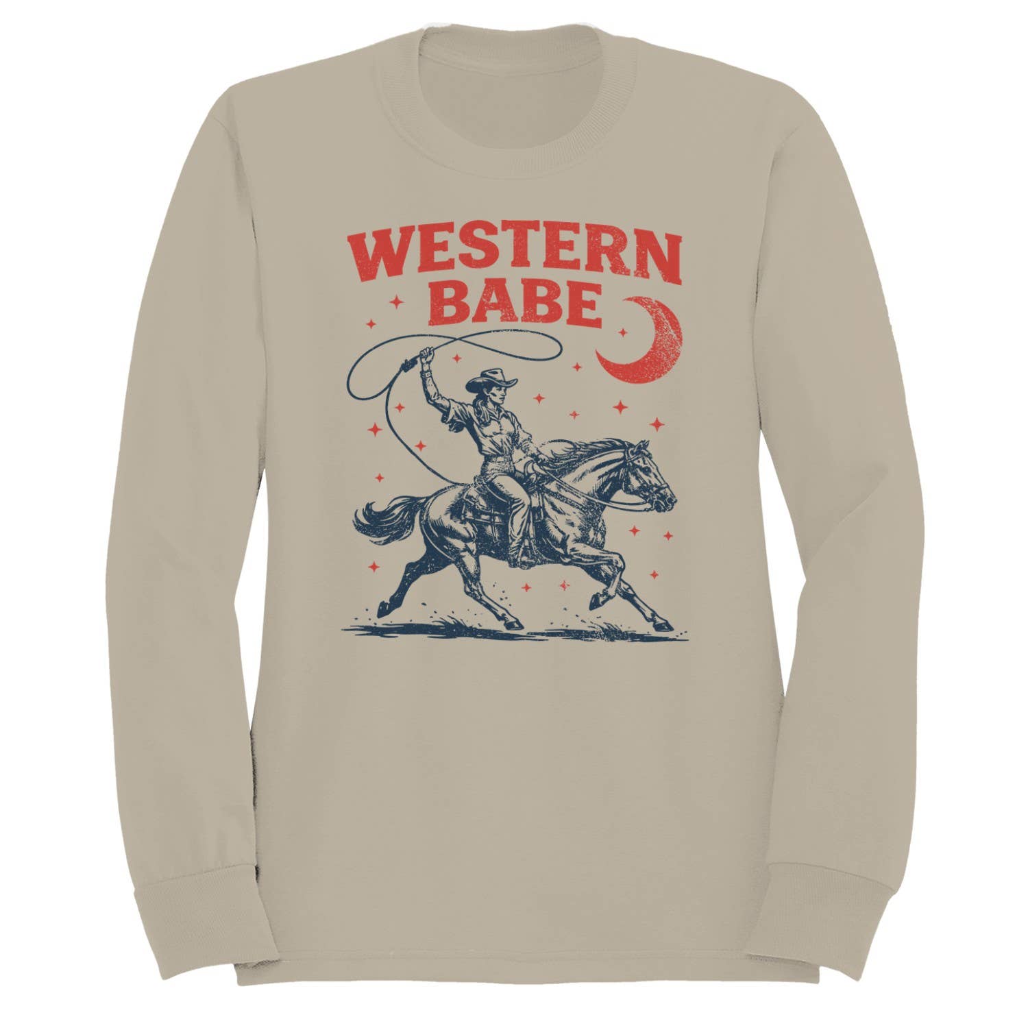 Western Babe Rodeo Women's Sweatshirt Sand