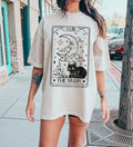 Moon Tarot Card Bw Celestial T-Shirt