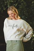 Keep the Faith   Mid Graphic Sweatshirt