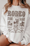 Rodeo the Wild West Cowboy Graphic Brushed Sweatshirts