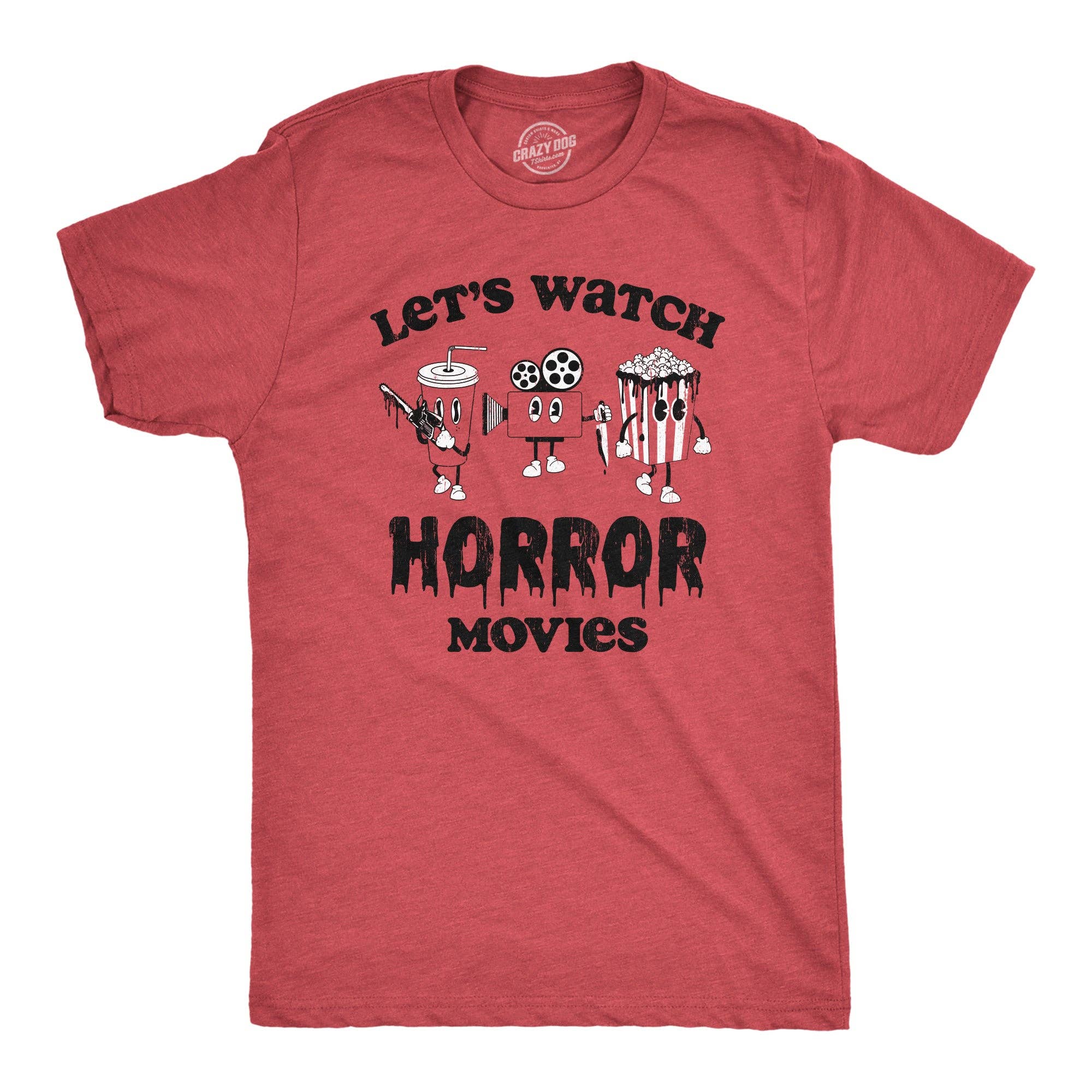 Lets Watch Horror Movies Men's T Shirt