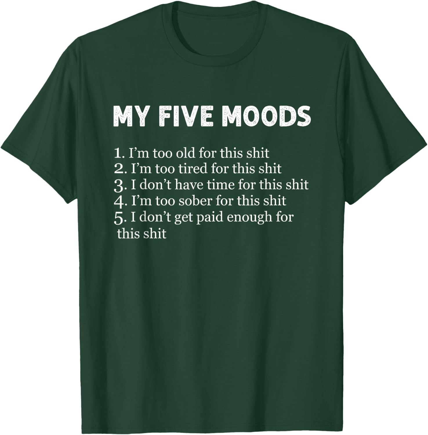 My Five Moods Funny