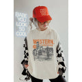 Western Wandurust  Vintage Graphic Oversized Tee