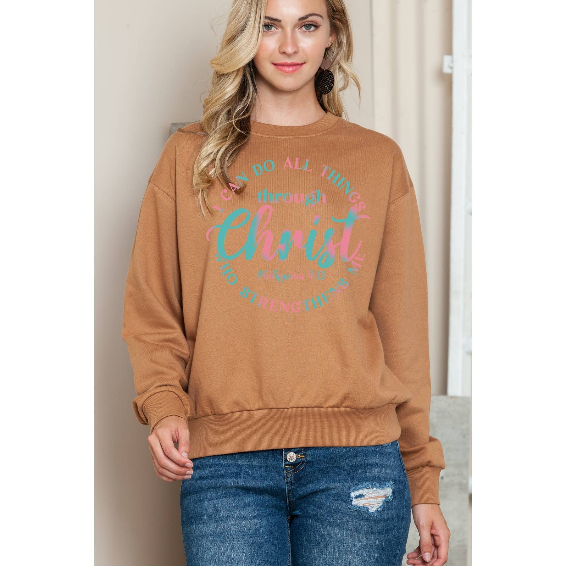 Christ Philippians 4 13 - Crewneck Sweatshirt