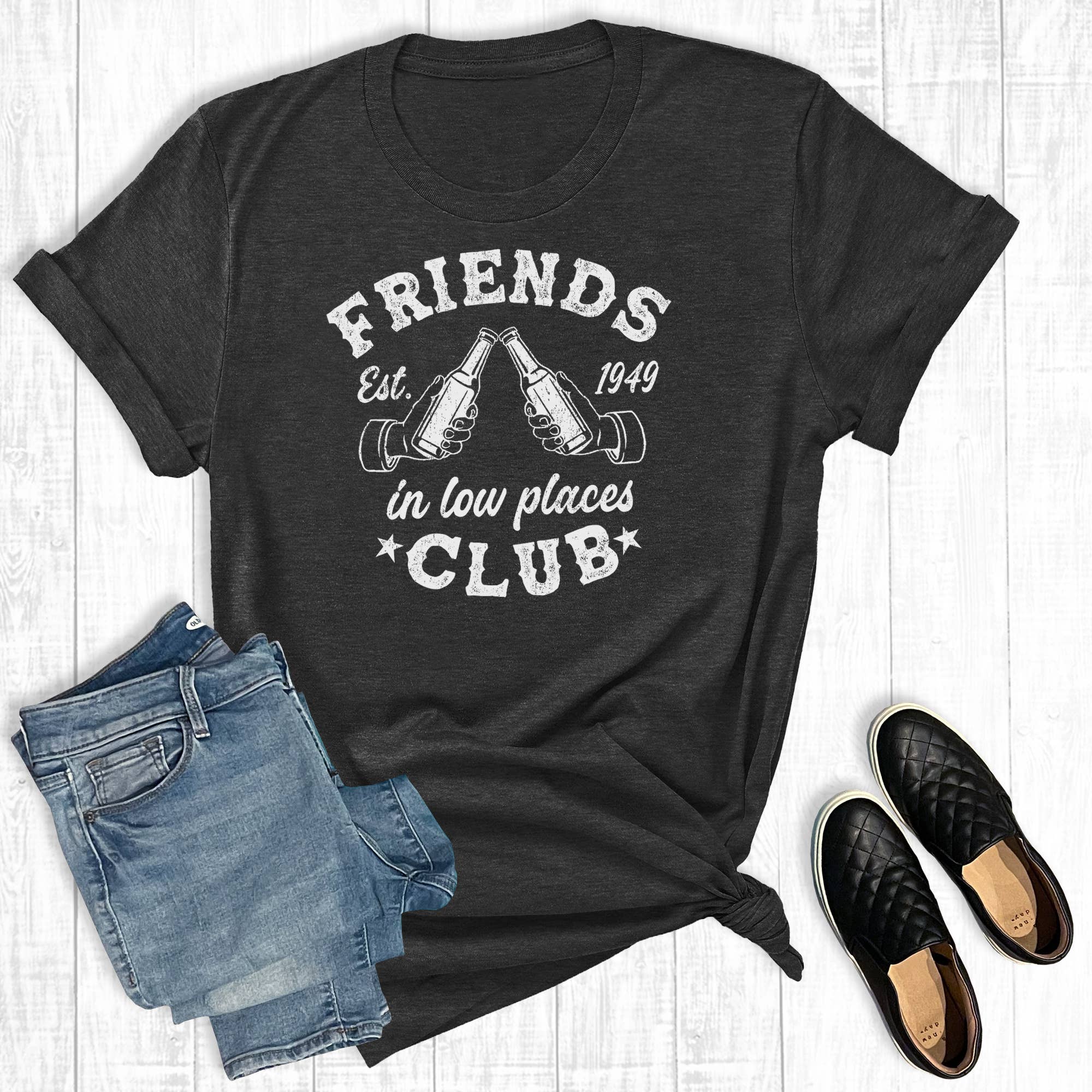 Western Friends in Low Places Club Graphic Tee