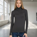 Premium Microfiber Mock Neck Top