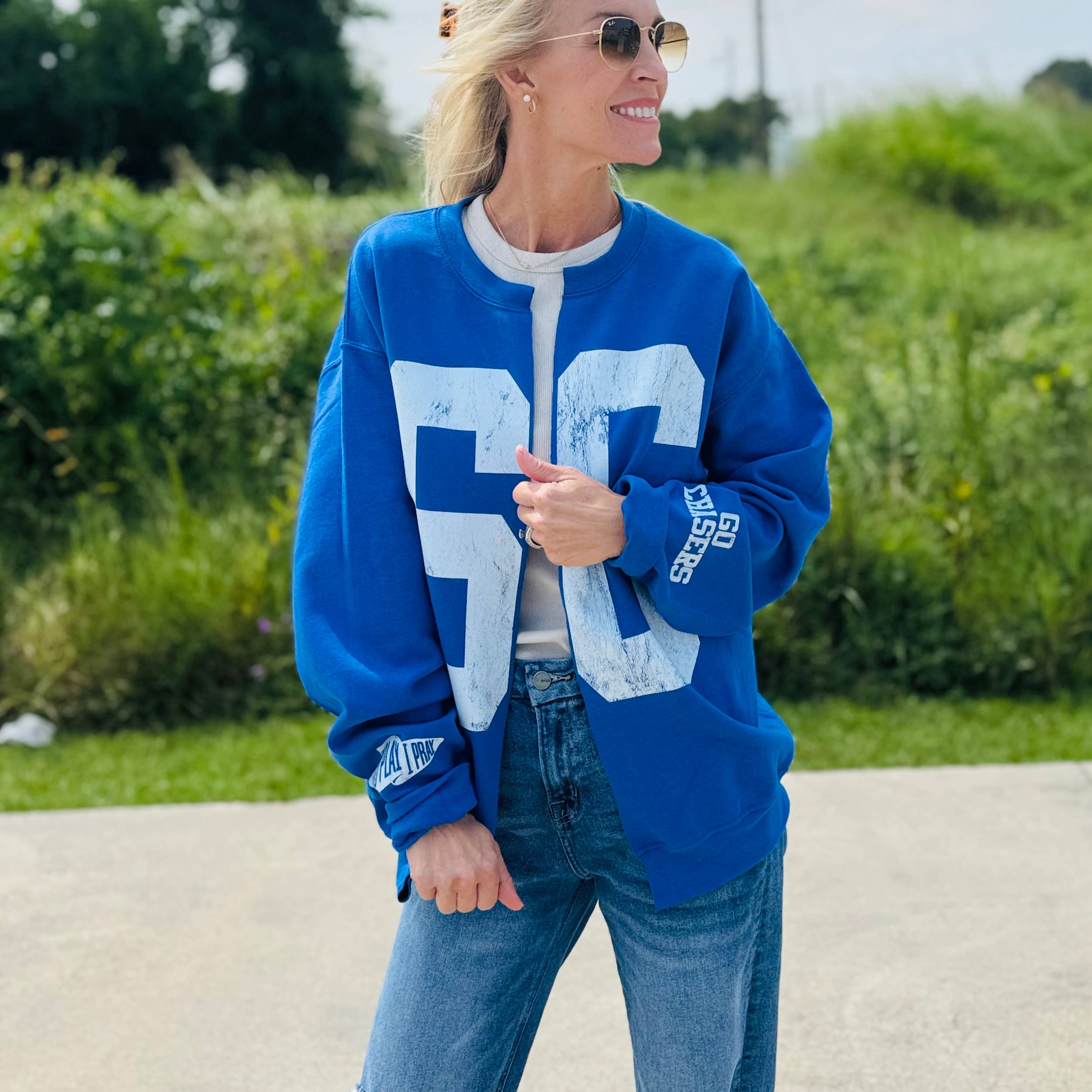 Custom #1 Fan™ | Gameday Cardigan | Graphic Sweatshirt