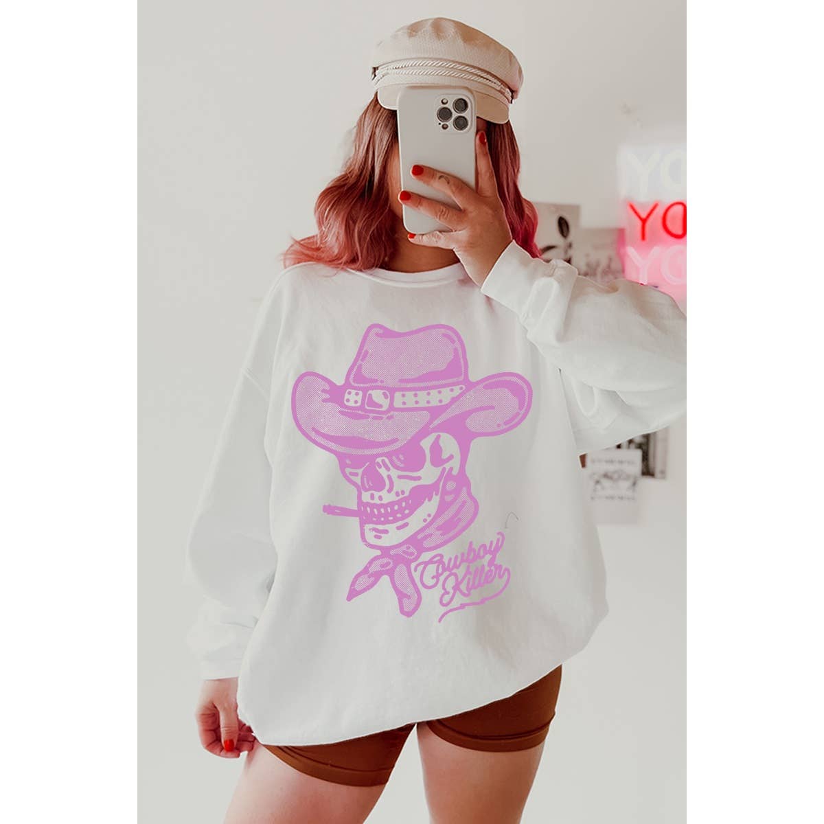 Cowboy Killer Vintage Graphic  Sweatshirts