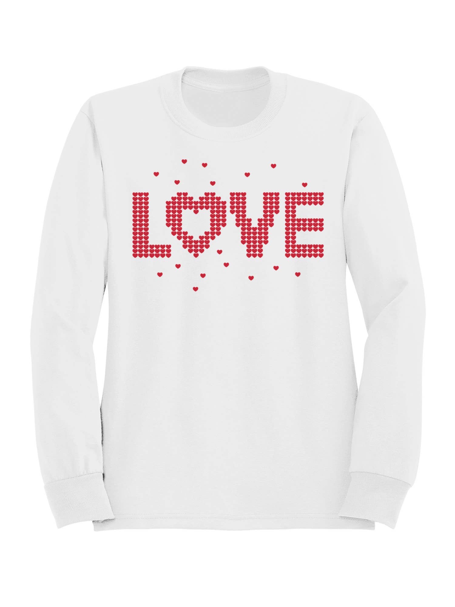 Heart Pattern "Love" Design Men's Sweatshirt
