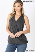 .....Surplice Halter Top