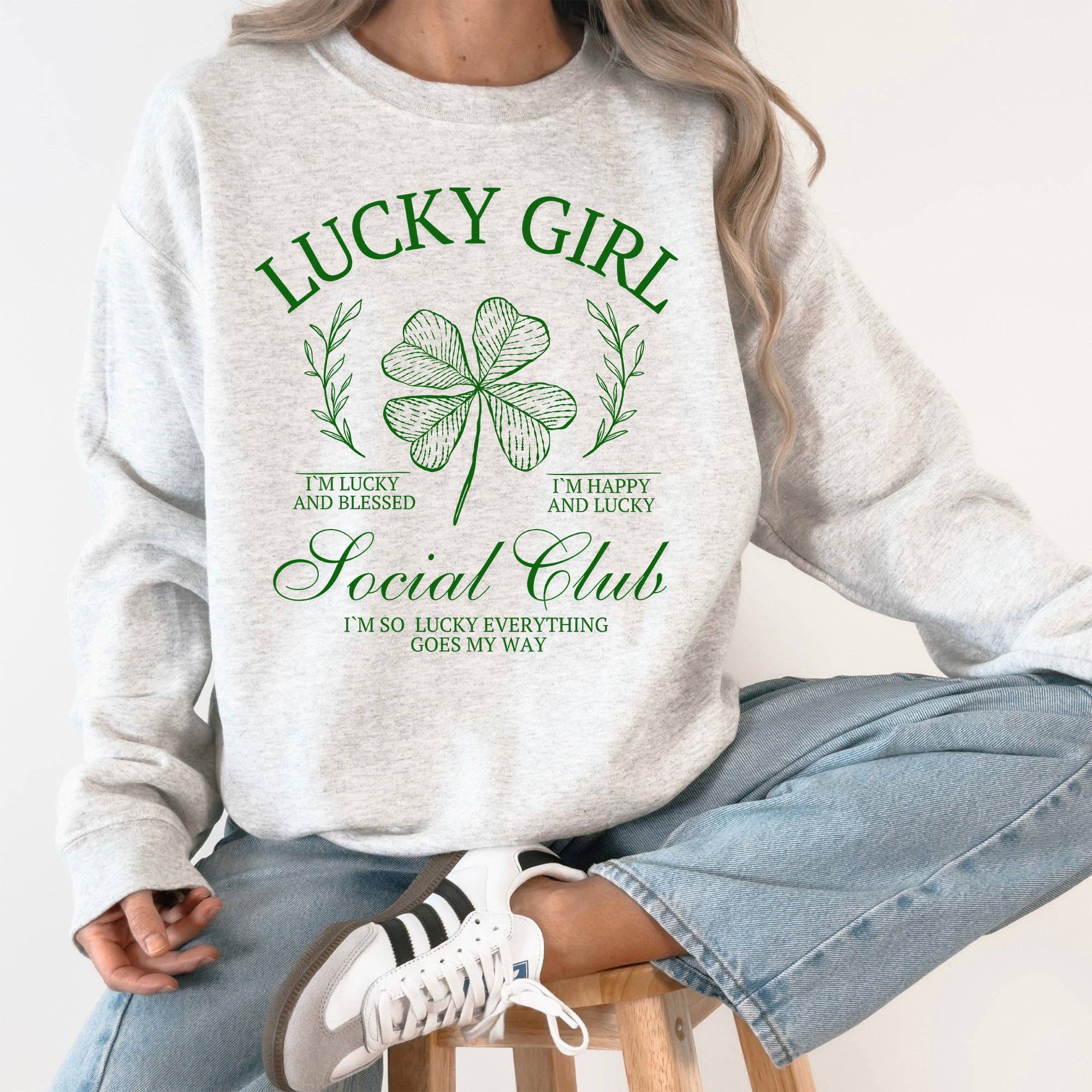 Lucky Girl Social Club, St Patrick's Day, Irish Sweatshirt