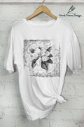 Flower-Hand Drawn (Oversized Tee)